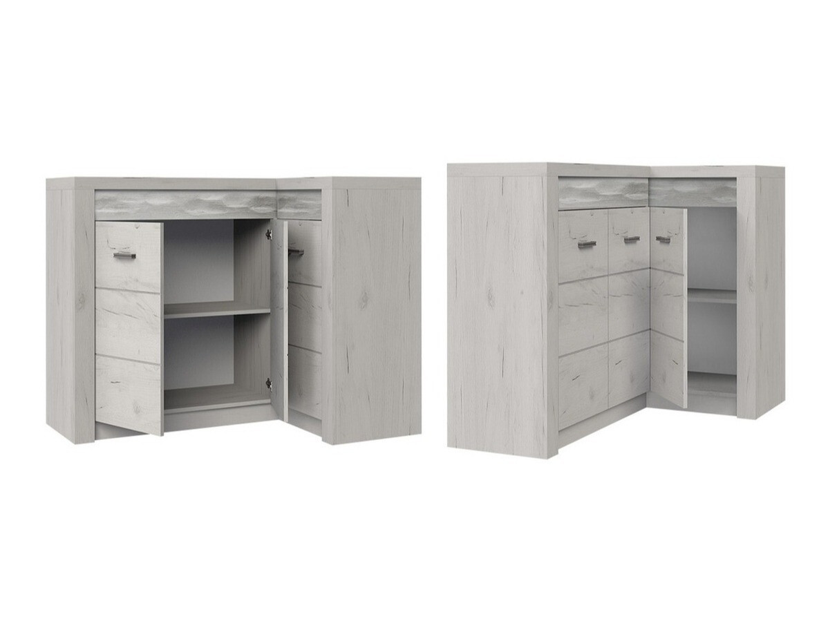 Ugaoni ormar Serfeno 112 (Craft vhite)