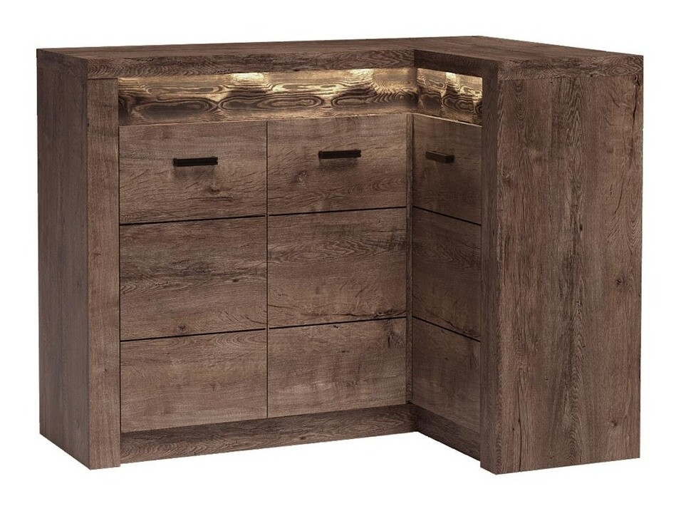 Ugaoni ormar Serfeno 112 (Tamni pepeo)