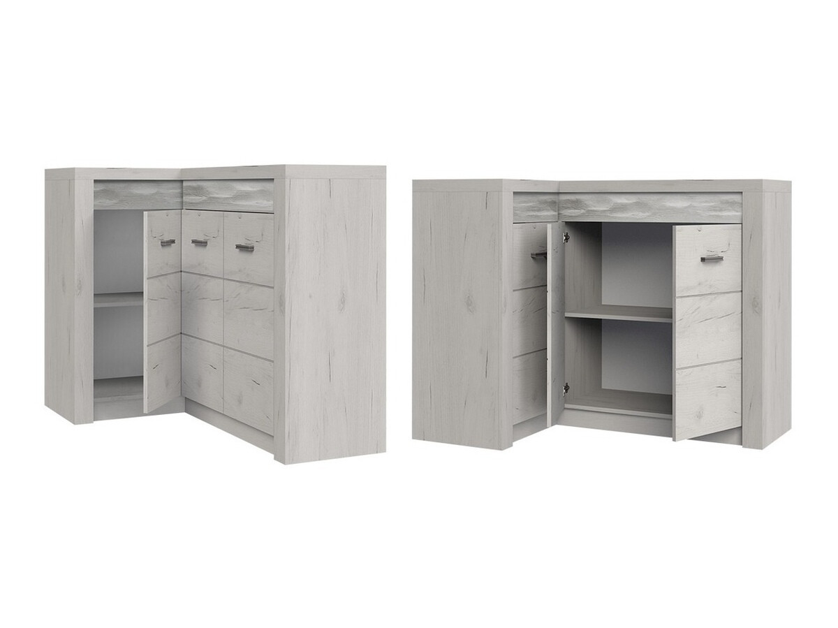 Ugaoni ormar Serfeno 113 (Craft vhite)