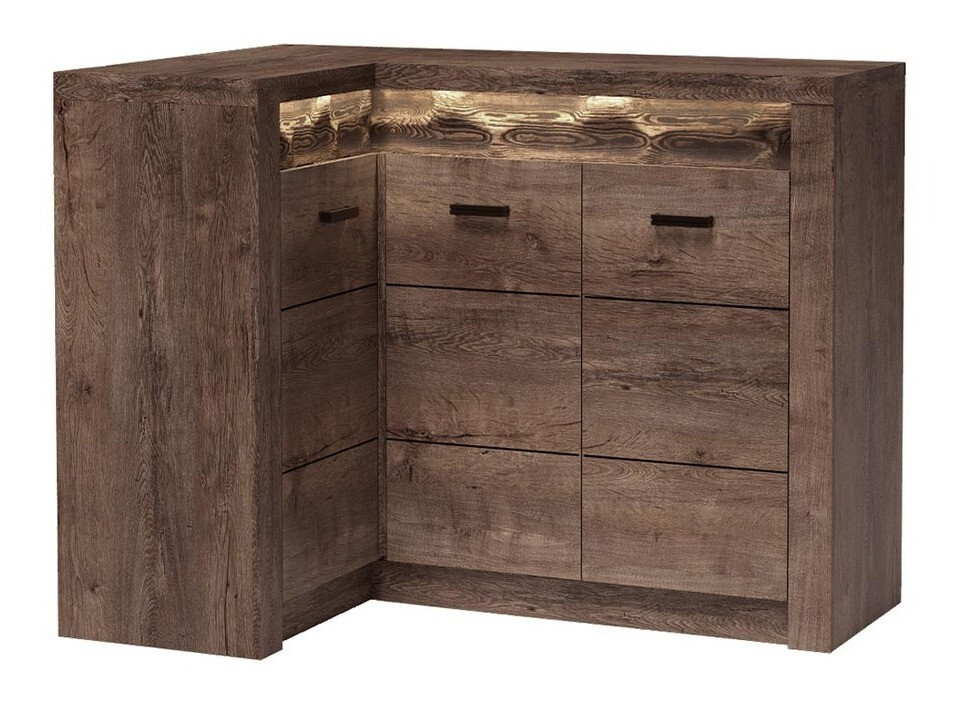 Ugaoni ormar Serfeno 113 (Tamni jasen)