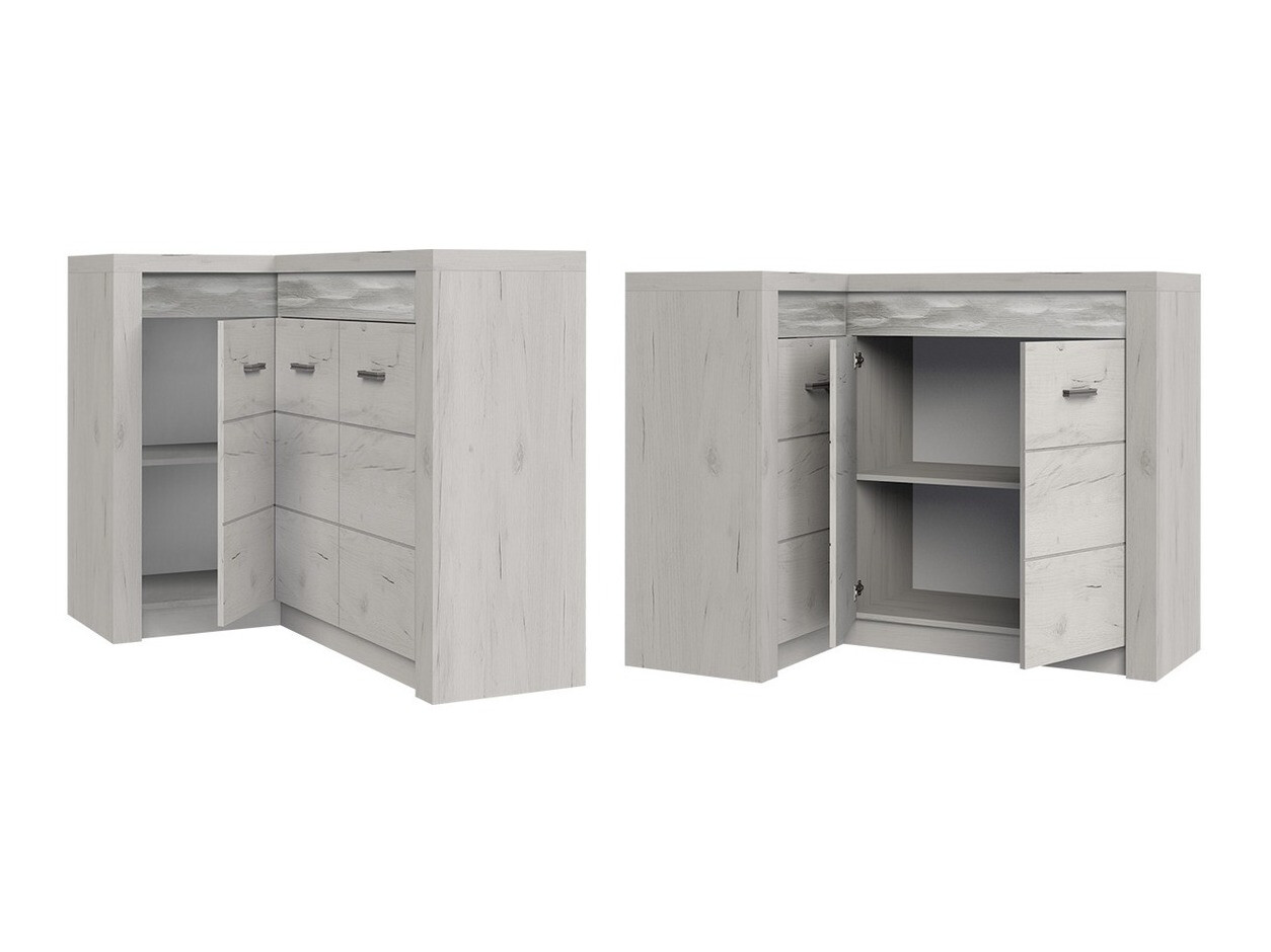 Ugaoni ormar Serfeno 113 (Tamni jasen)