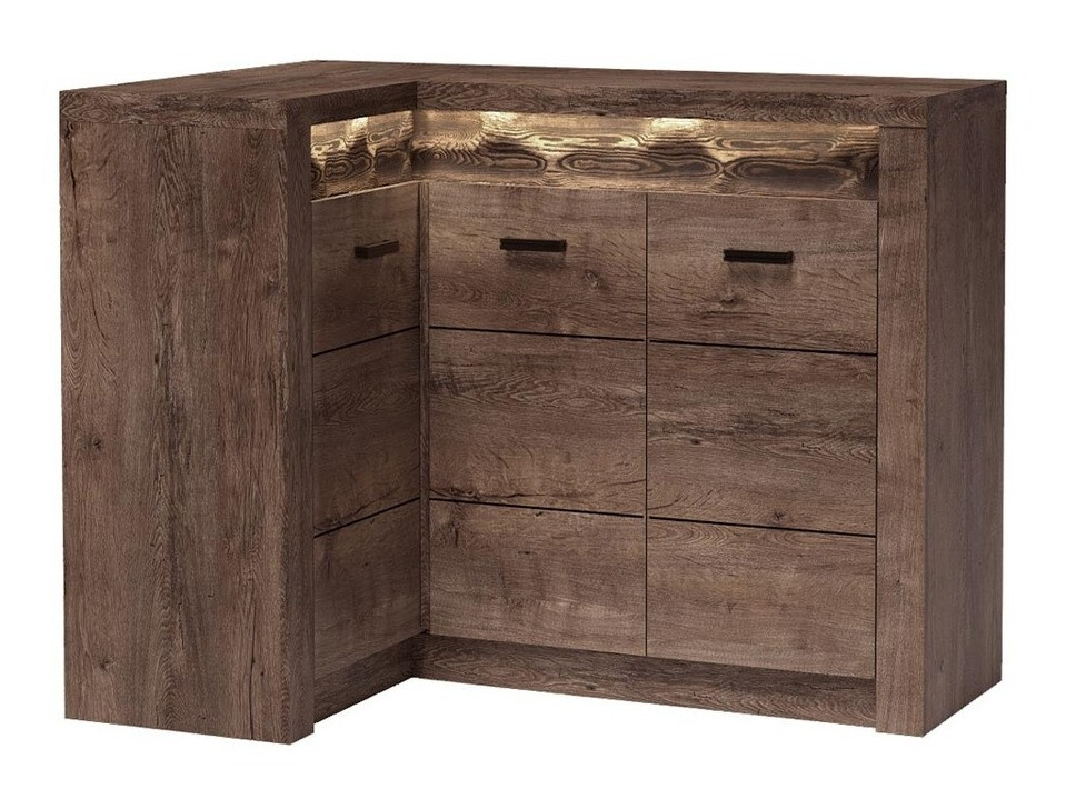 Ugaoni ormar Serfeno 113 (Tamni jasen)