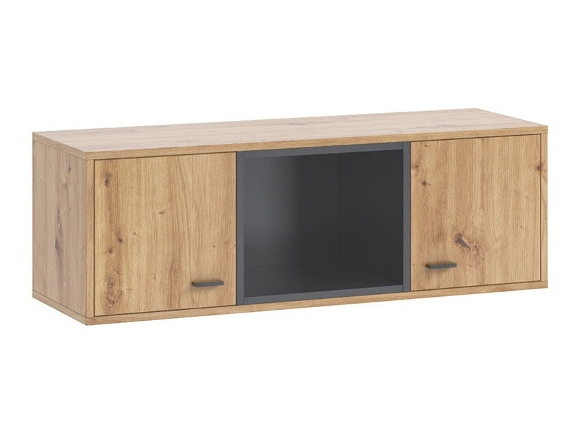 Zidni ormarić Baltesi 111 (Zanatski hrast + Crno)