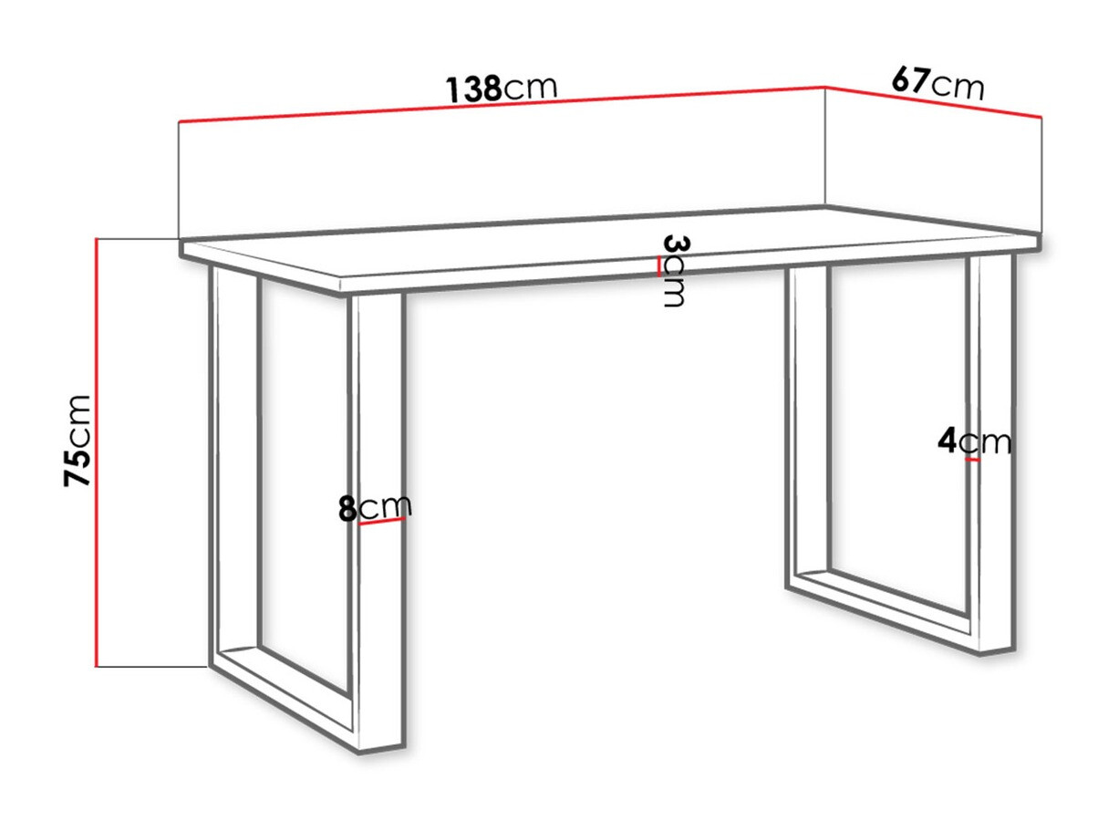 Sto Tucson 136 (Zanatski hrast + Crno)