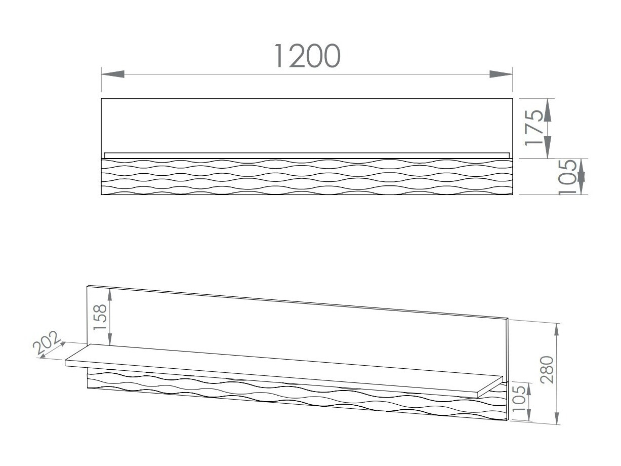 Zidna polica Noleliu 103