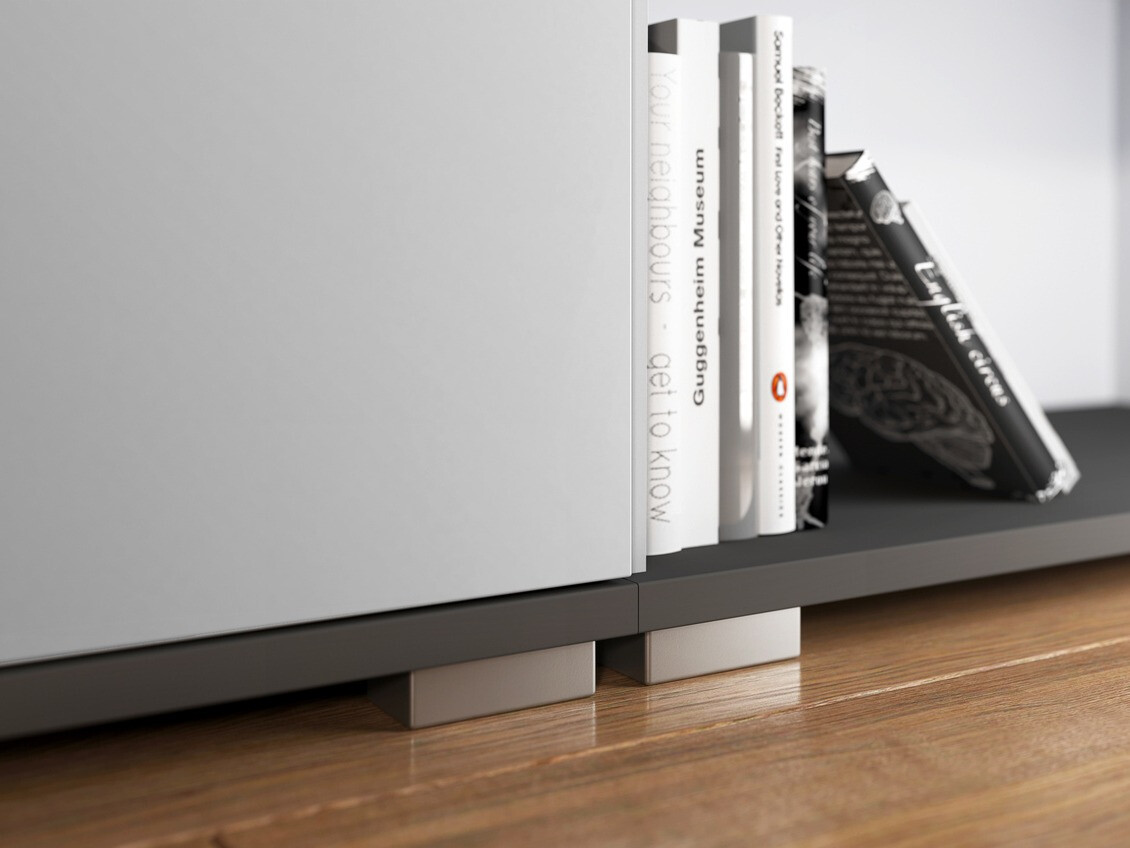 Polica Lartesi 100 (Graphite + Svetloosiva)