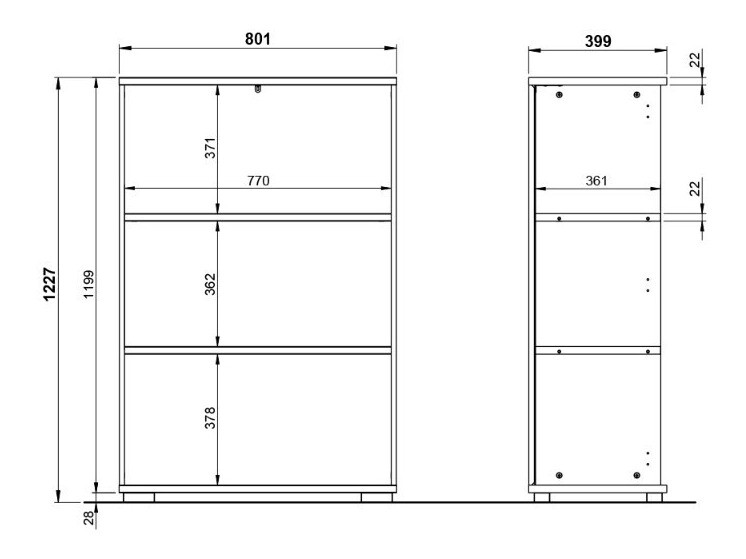Polica Lartesi 100 (Graphite)