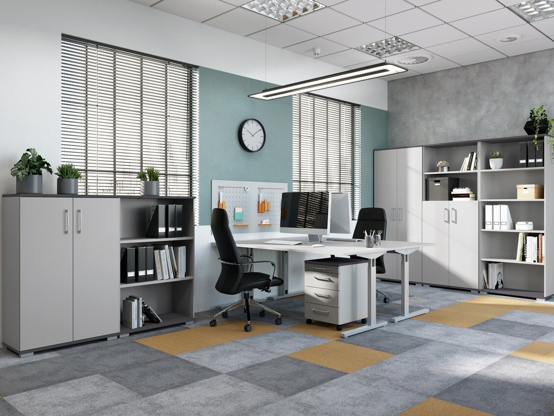 Polica Lartesi 103 (Graphite + Svetloosiva)