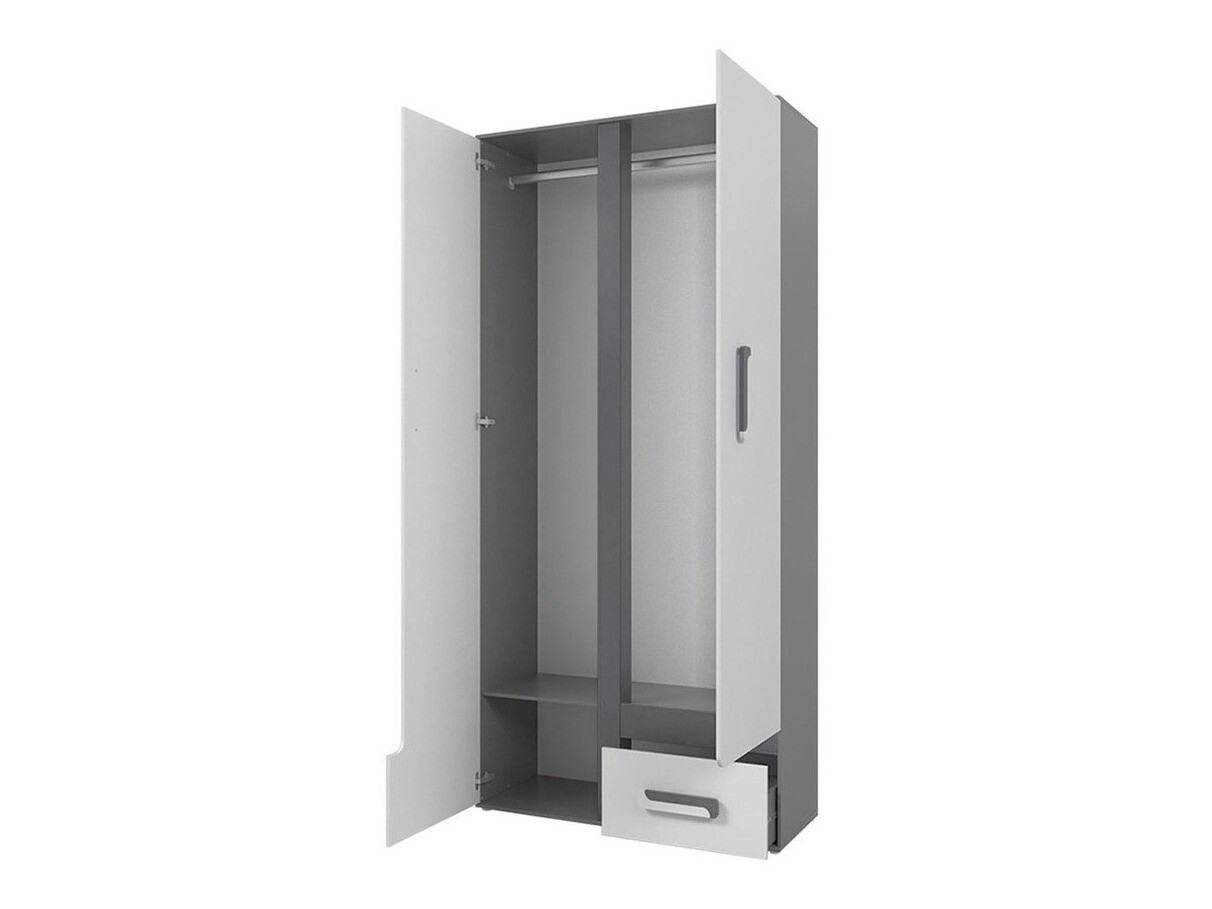 Dečija soba Aviseve 107 (Antricit (ugalj) + Belo)