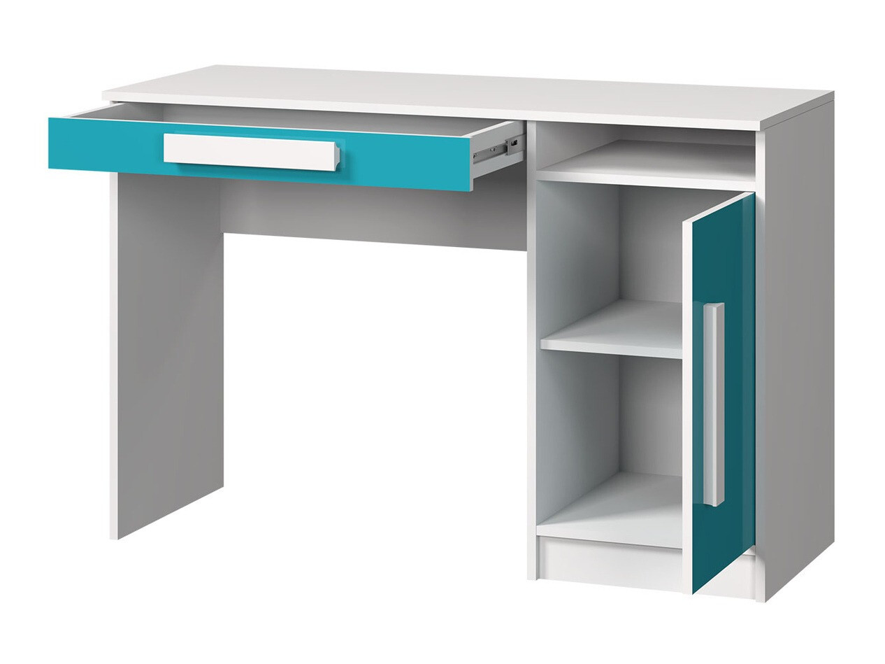 Dečija soba Merevari 107 (Belo + Sjajno belo + Sivo)