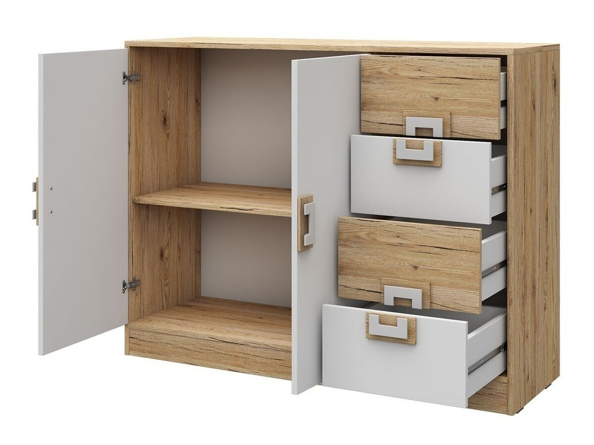 Set nameštaja Tolfere 107 (Svetli javor + Belo)