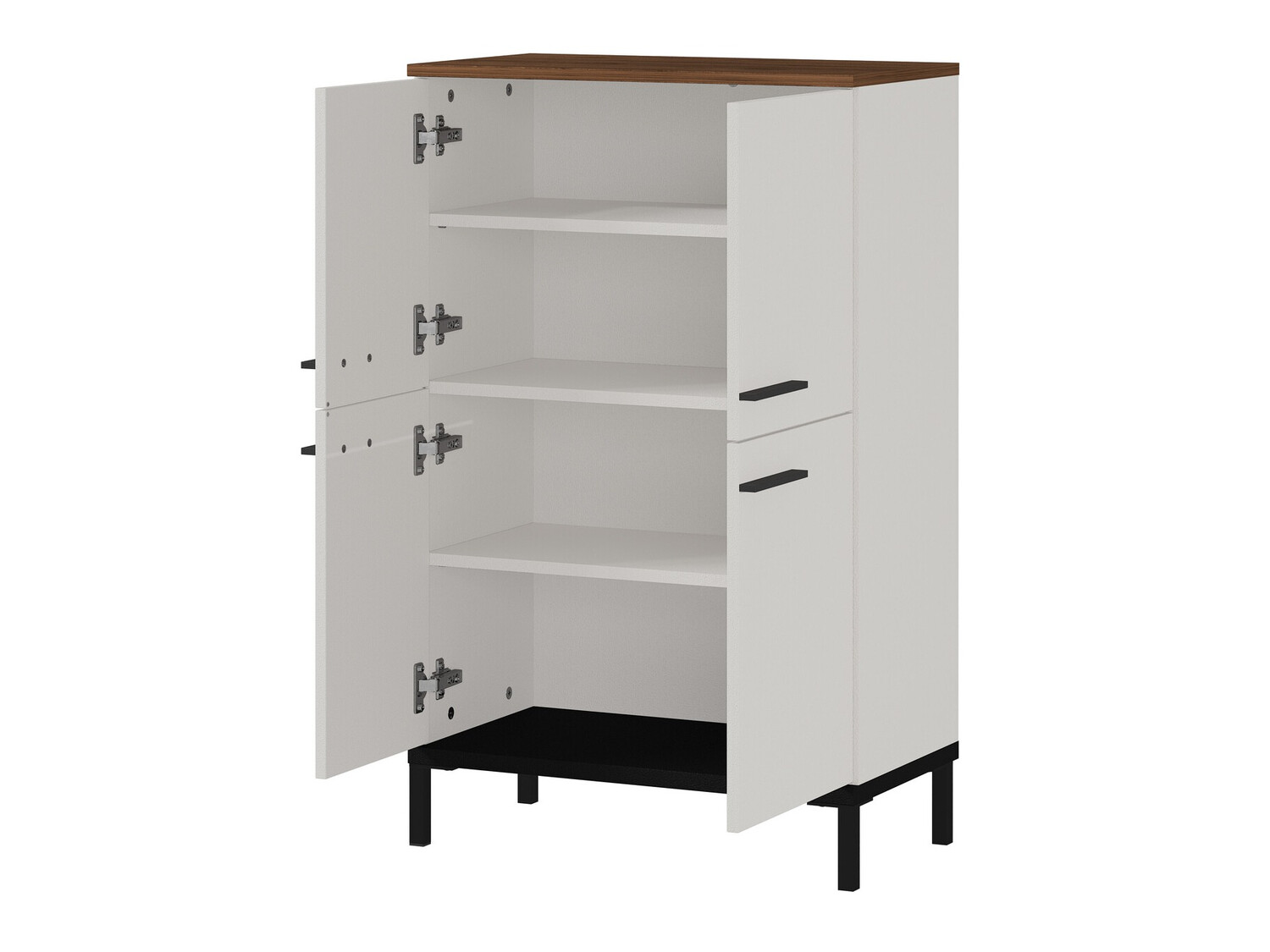 Ormarić za kupatilo Ruvlevu 102 (Svetloosiva + Orah)