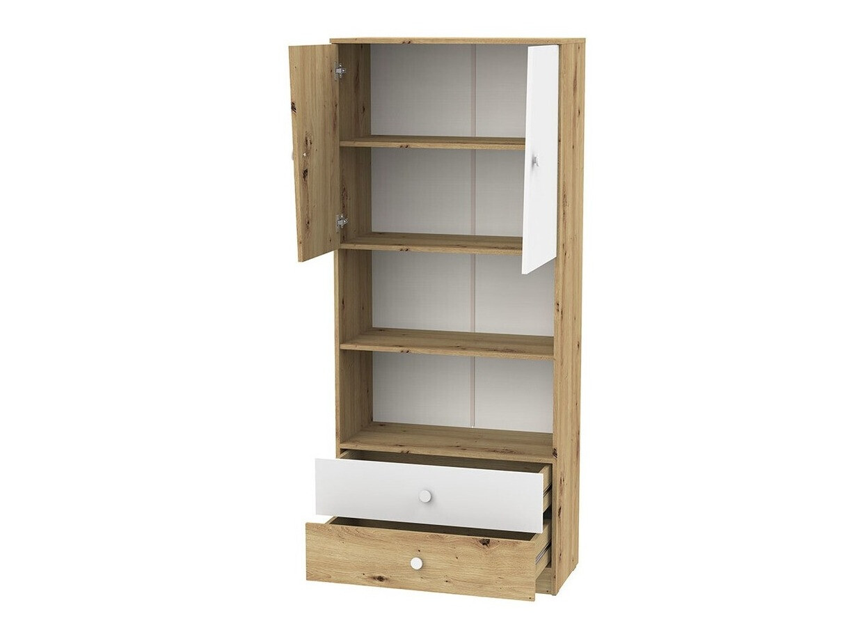 Set nameštaja Almira 114 (Zanatski hrast + Belo)