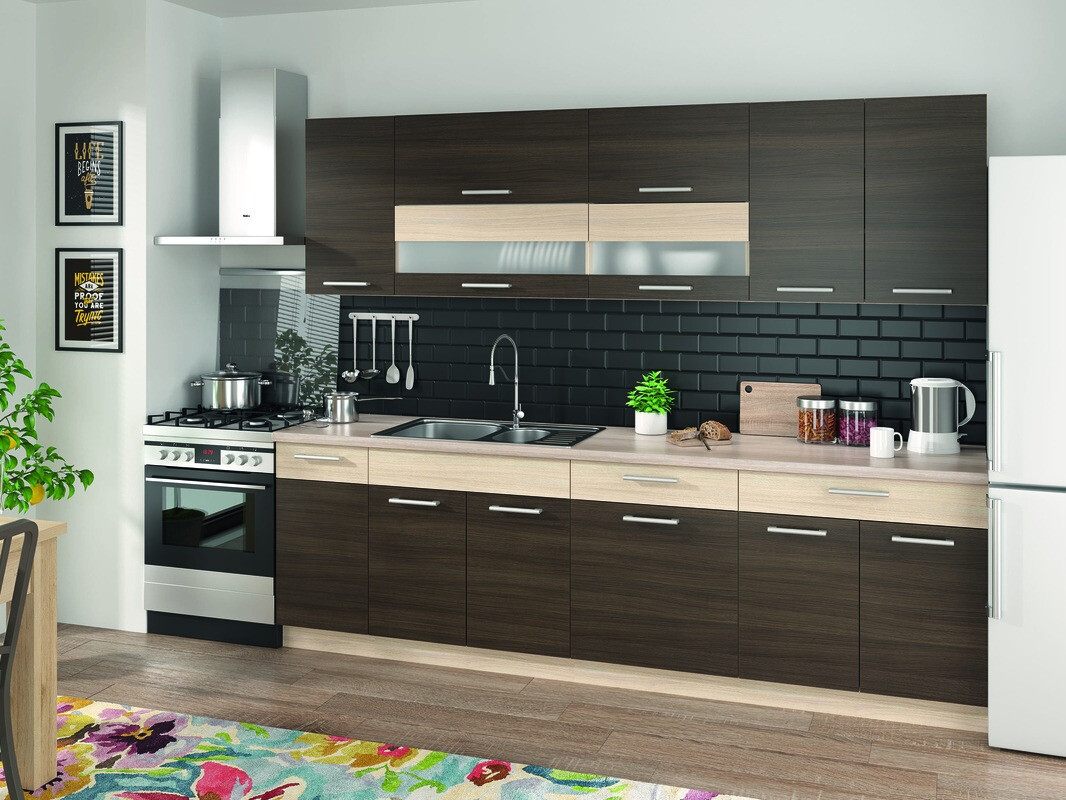 Modularni ormarić za sudoperu sa vratima Mode Dark 115