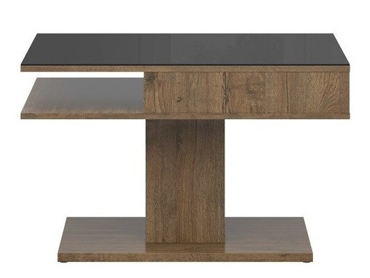 Stočić za kafu Boston 208 (April hrast + Crno)