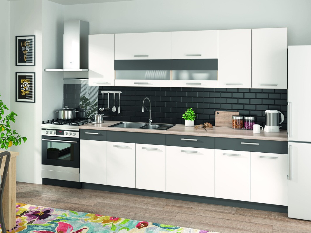 Modularni ormarić za sudoperu sa vratima Mode White 115