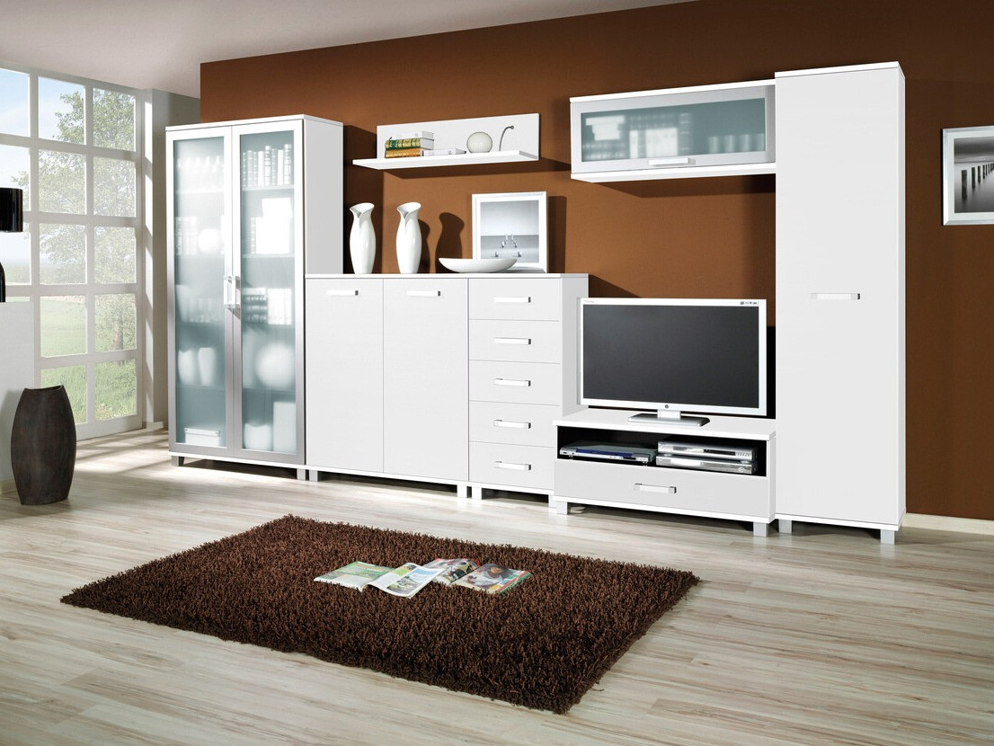 Zidna polica Cirevau 110 (Belo)