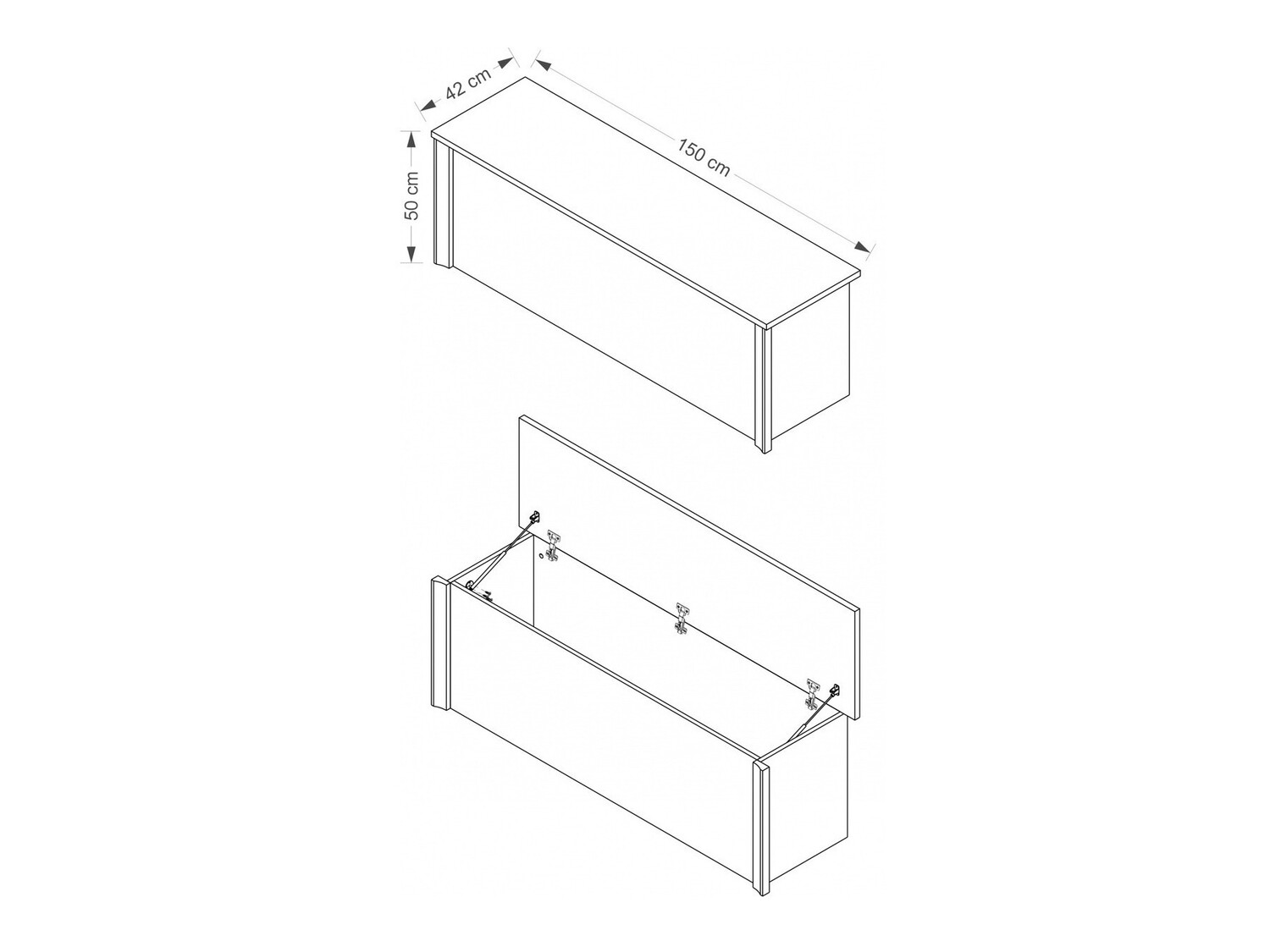 Kutija za odlaganje Elialo 116 (Tamni Sonoma hrast)