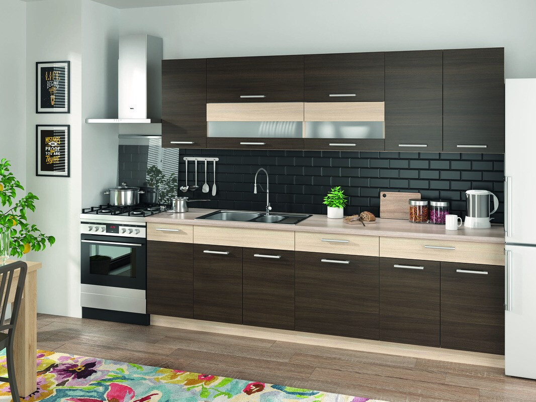 Modularni ormar sa fiokom i vratima Mode Dark 117