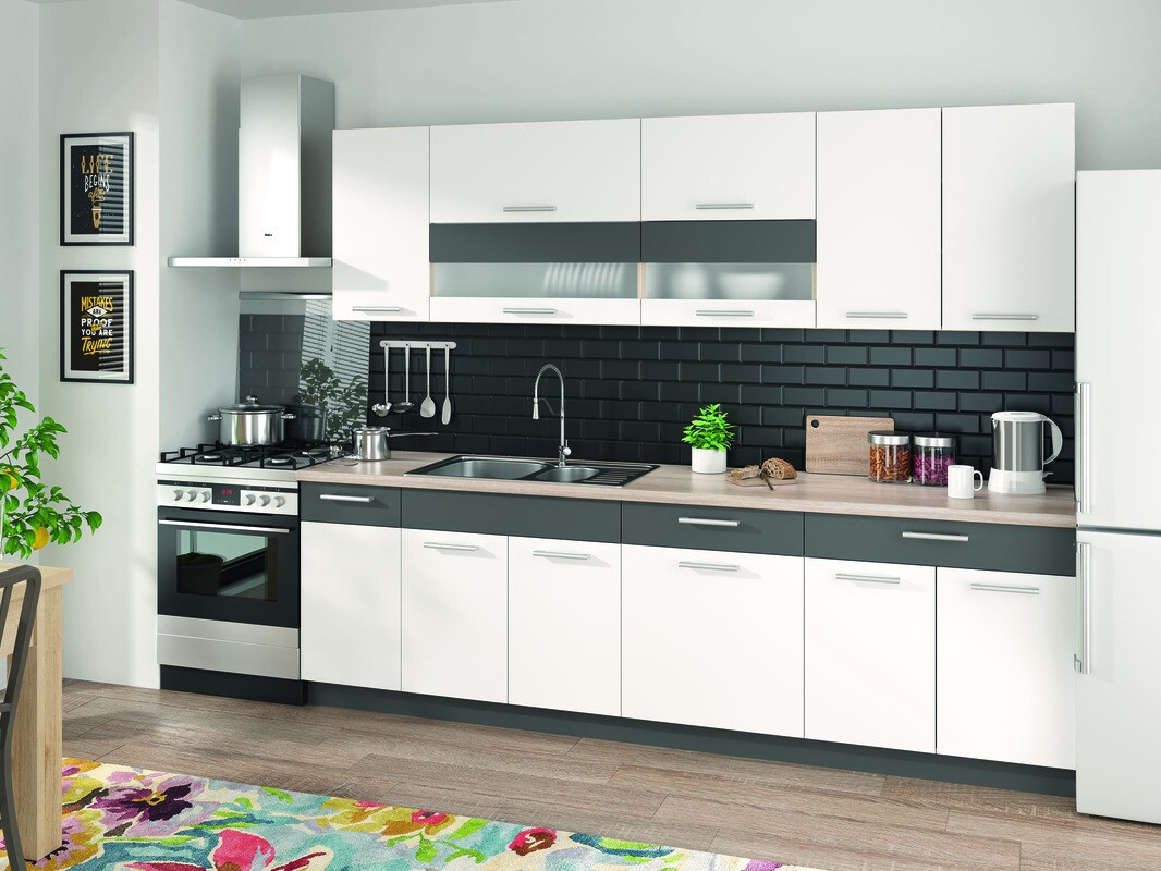 Modularni ormar sa fiokom i vratima Mode White 117