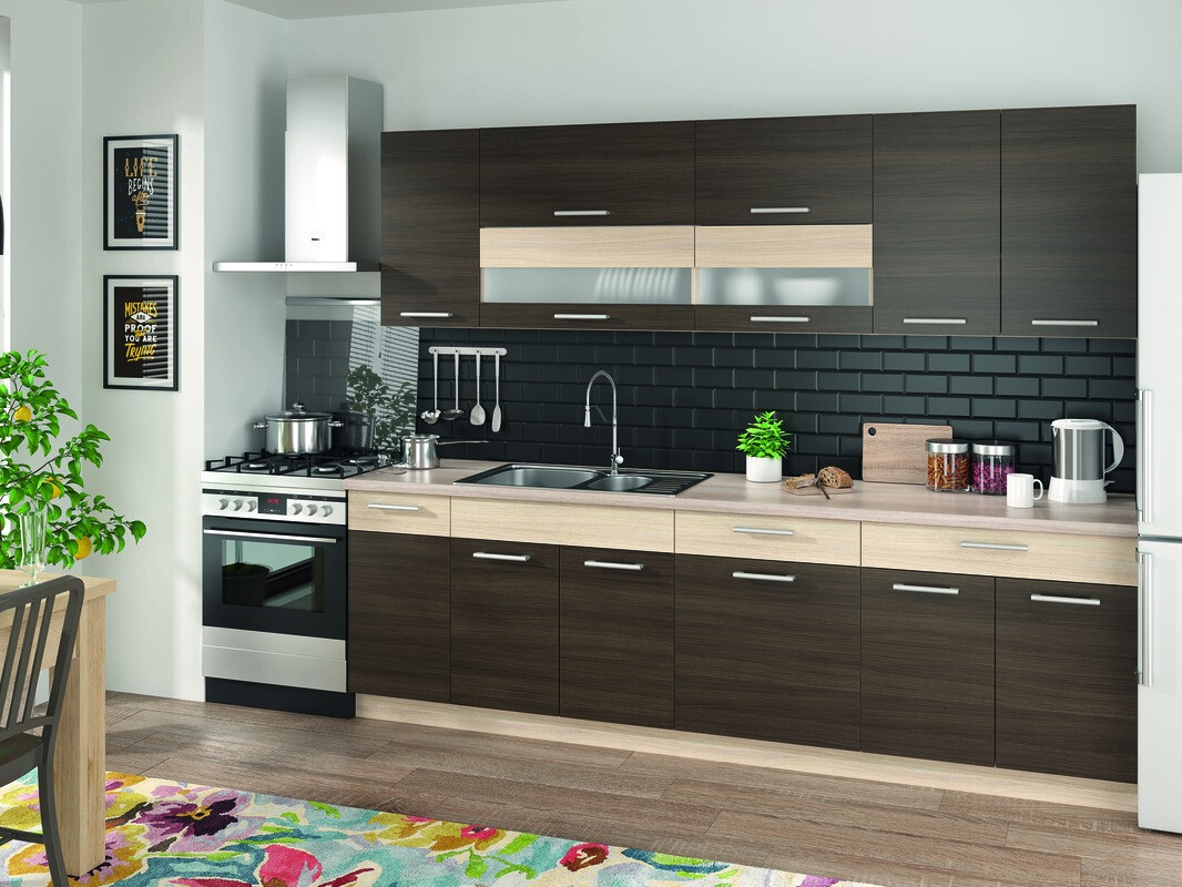 Modularni ugaoni ormarić Mode Dark 118