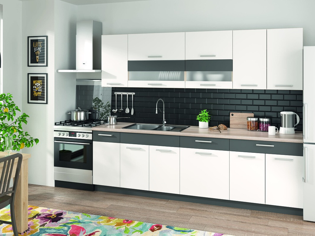 Modularni ugaoni ormarić Mode White 118