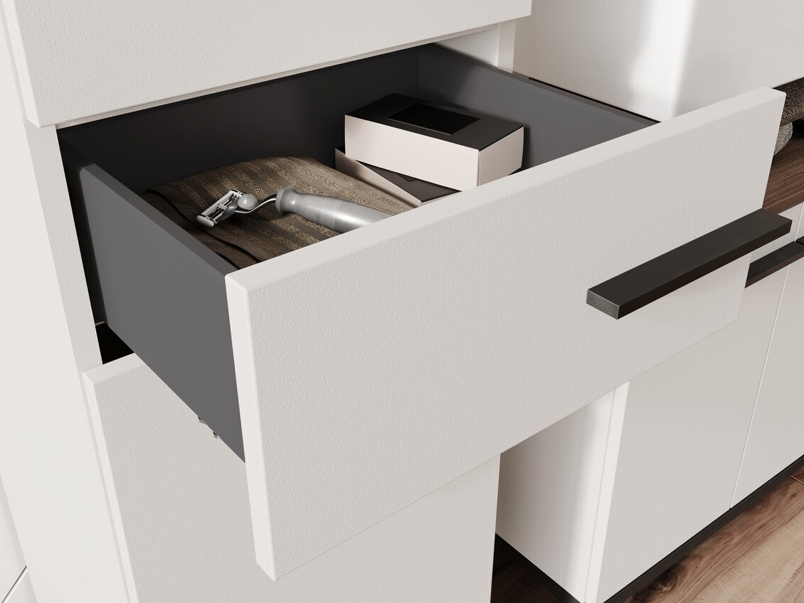 Ormarić za kupatilo Ruvlevu 103 (Svetloosiva + Orah)