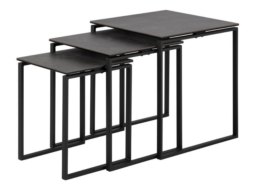 Set pomoćnih stočića Norsica 406 (Crno)