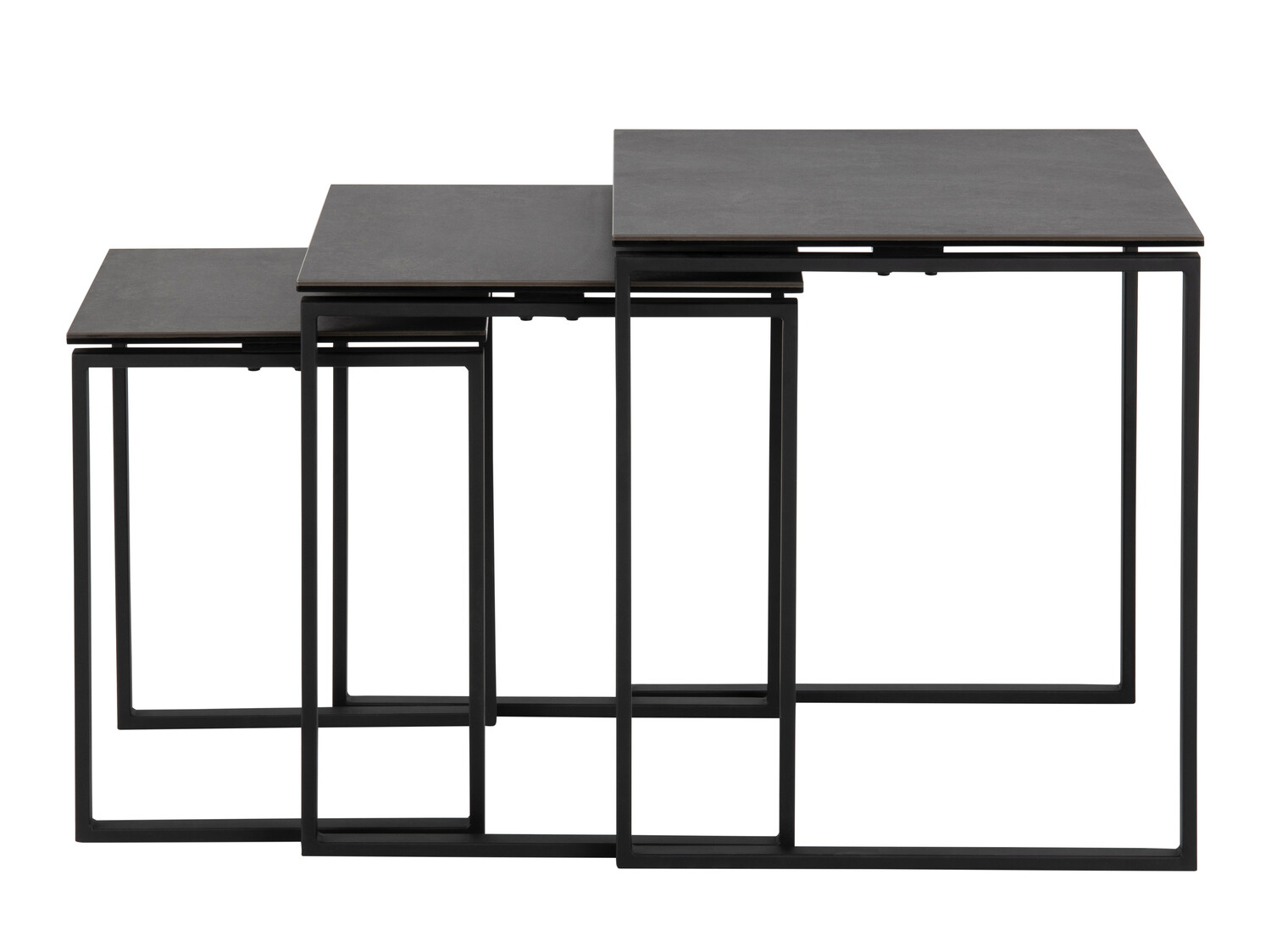 Set pomoćnih stočića Norsica 406 (Crno)