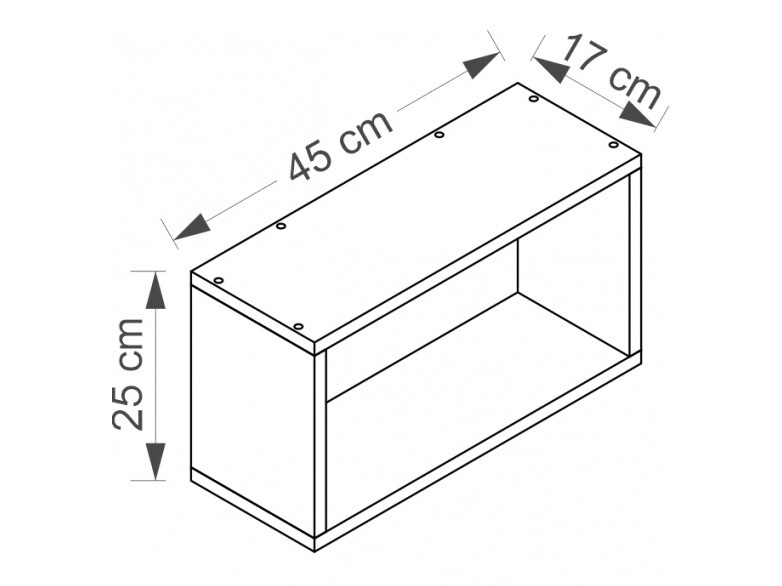 Zidna polica Cirdora 110 (Riviera hrast)