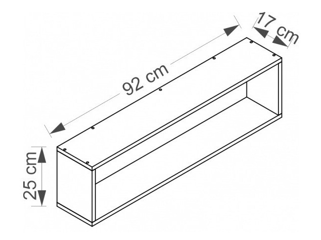 Zidna polica Cirdora 111 (Riviera hrast)