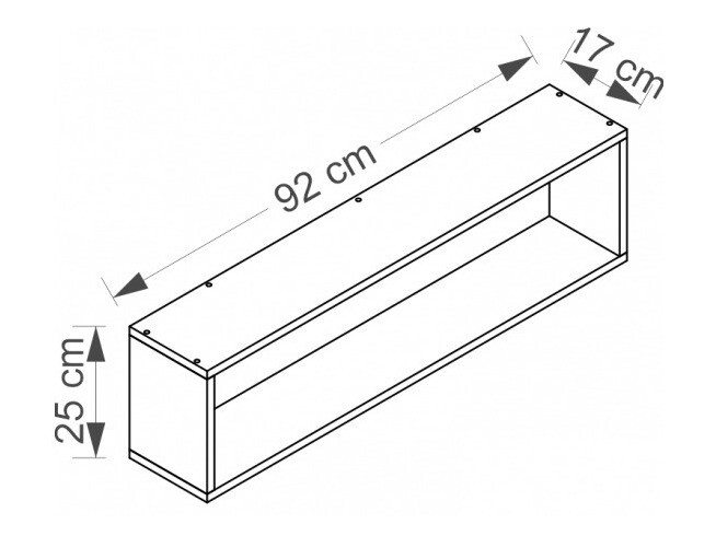 Zidna polica Cirdora 111 (Sonoma hrast)