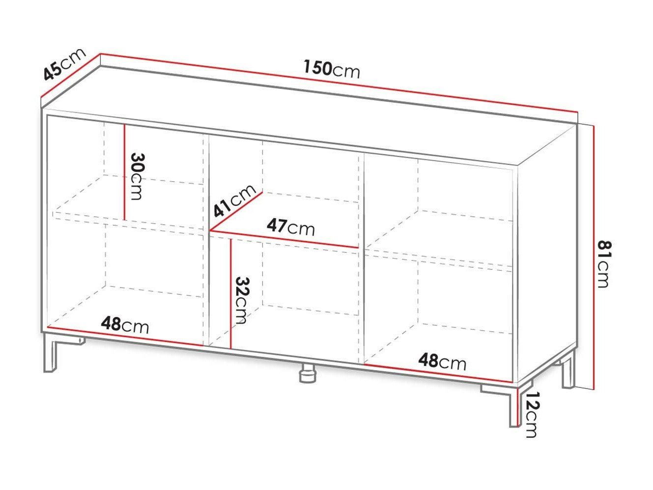 Ormarić Charlotte 159 (Belo + Beli mermer)