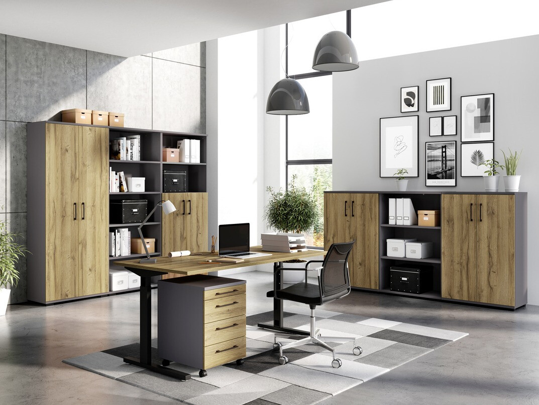 Ormarić Lartesi 101 (Graphite + Unuk hrast)