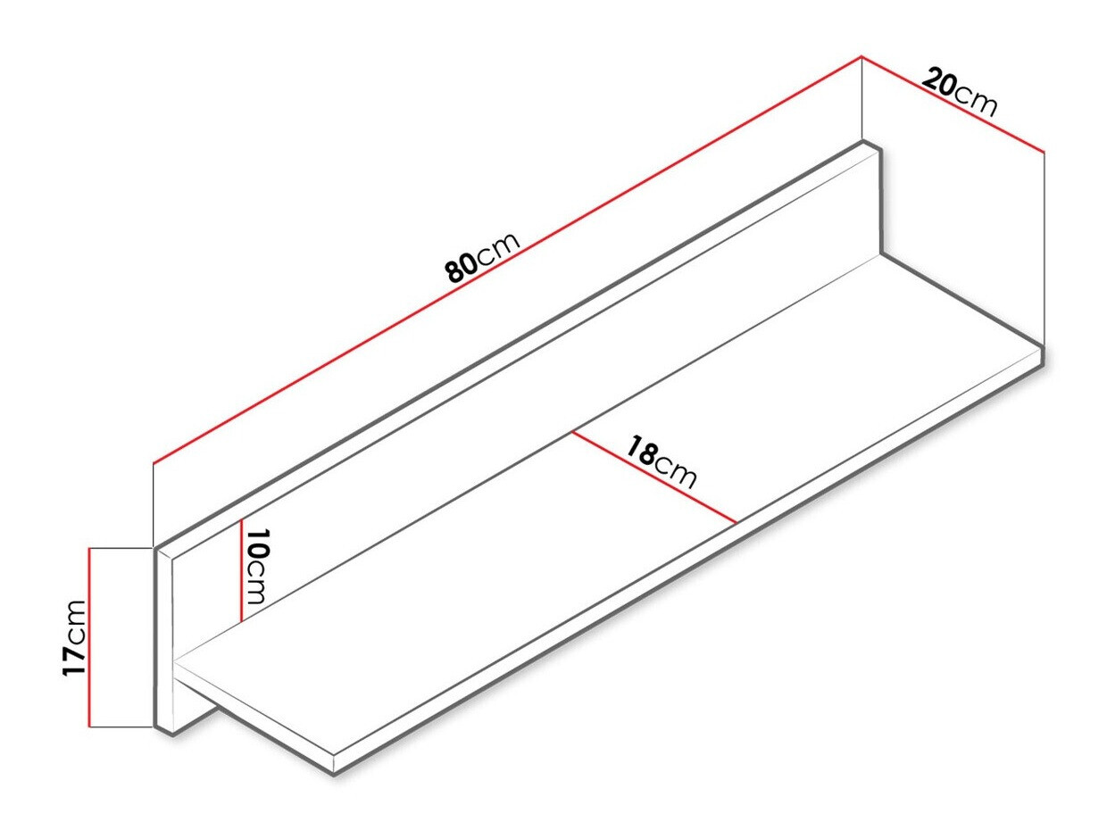 Zidna polica Almira 111