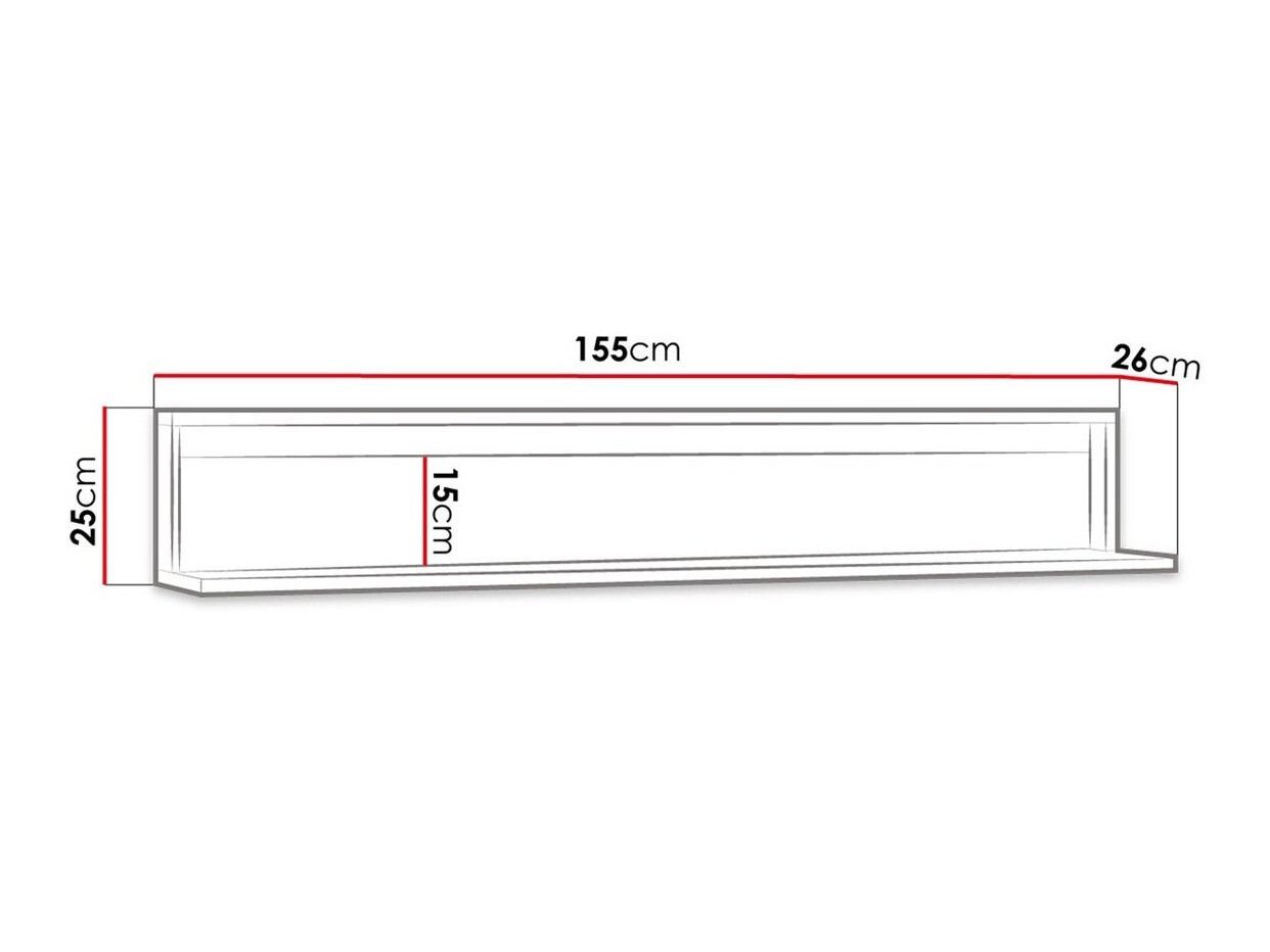 Zidna polica Luliru 129