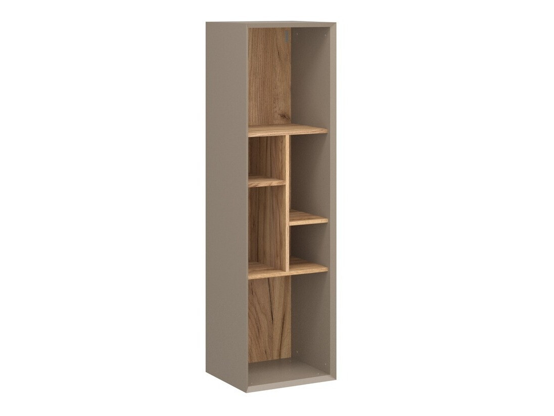 Zidna polica Sacramento 504 (Sivo + Navarra hrast)