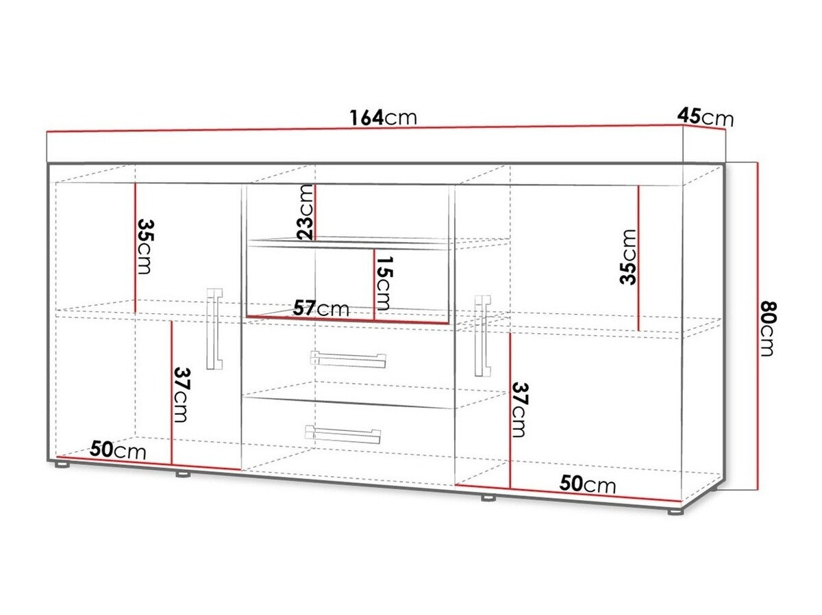 Komoda Cormiru 103 (Šljiva + Graphite)