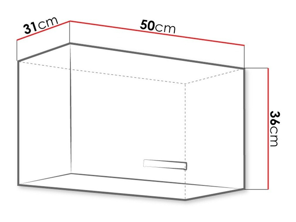 Modularni zidni ormarić Multi Grey 120