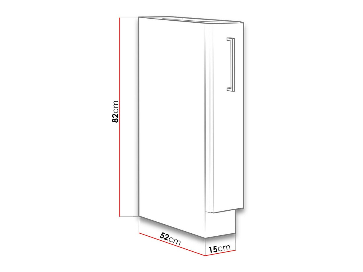 Modularni ormar sa korpom na izvlačenje Wood 105