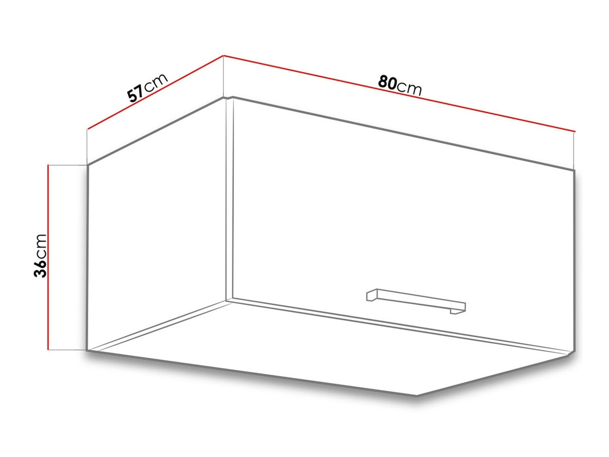 Modularni zidni ormarić Wood Grey 133