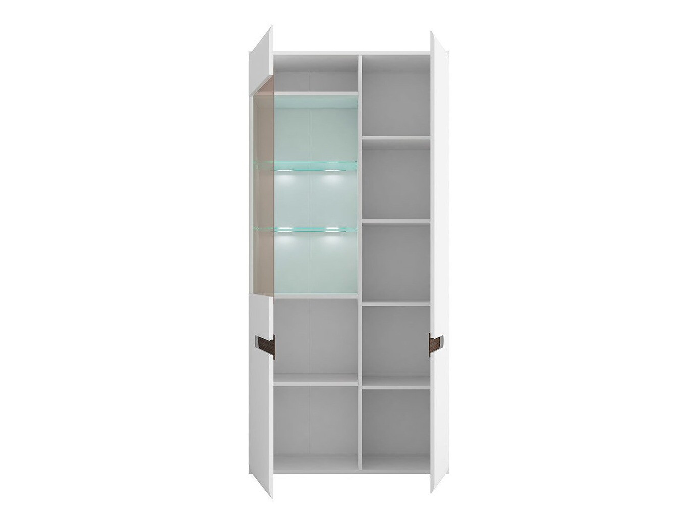 Polica Serveso 114 (Belo + Sjajno belo)