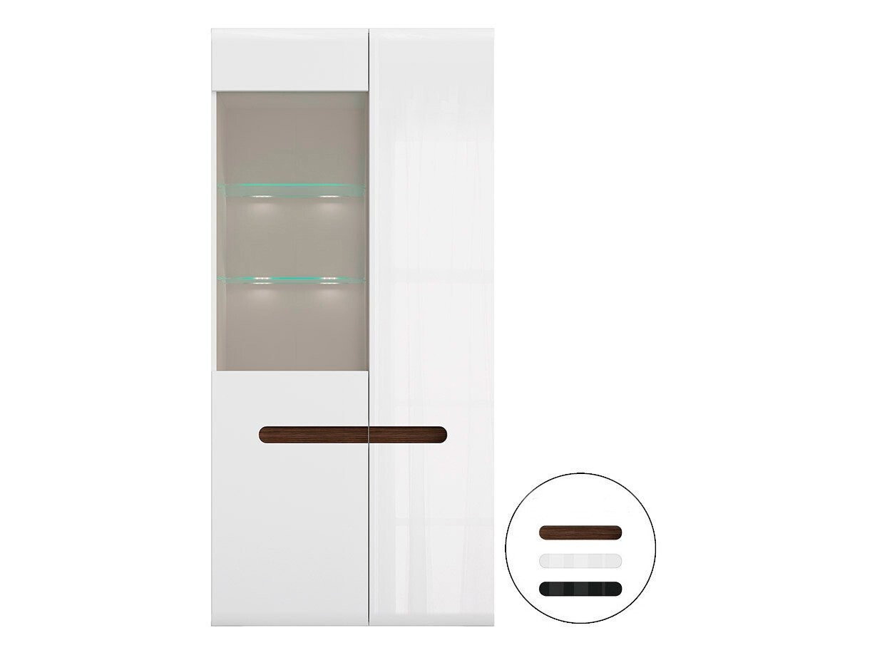 Polica Serveso 114 (Belo + Sjajno belo)