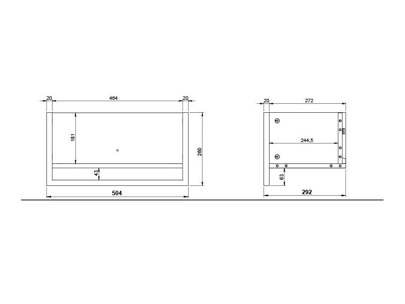 Zidna polica Sacramento 453