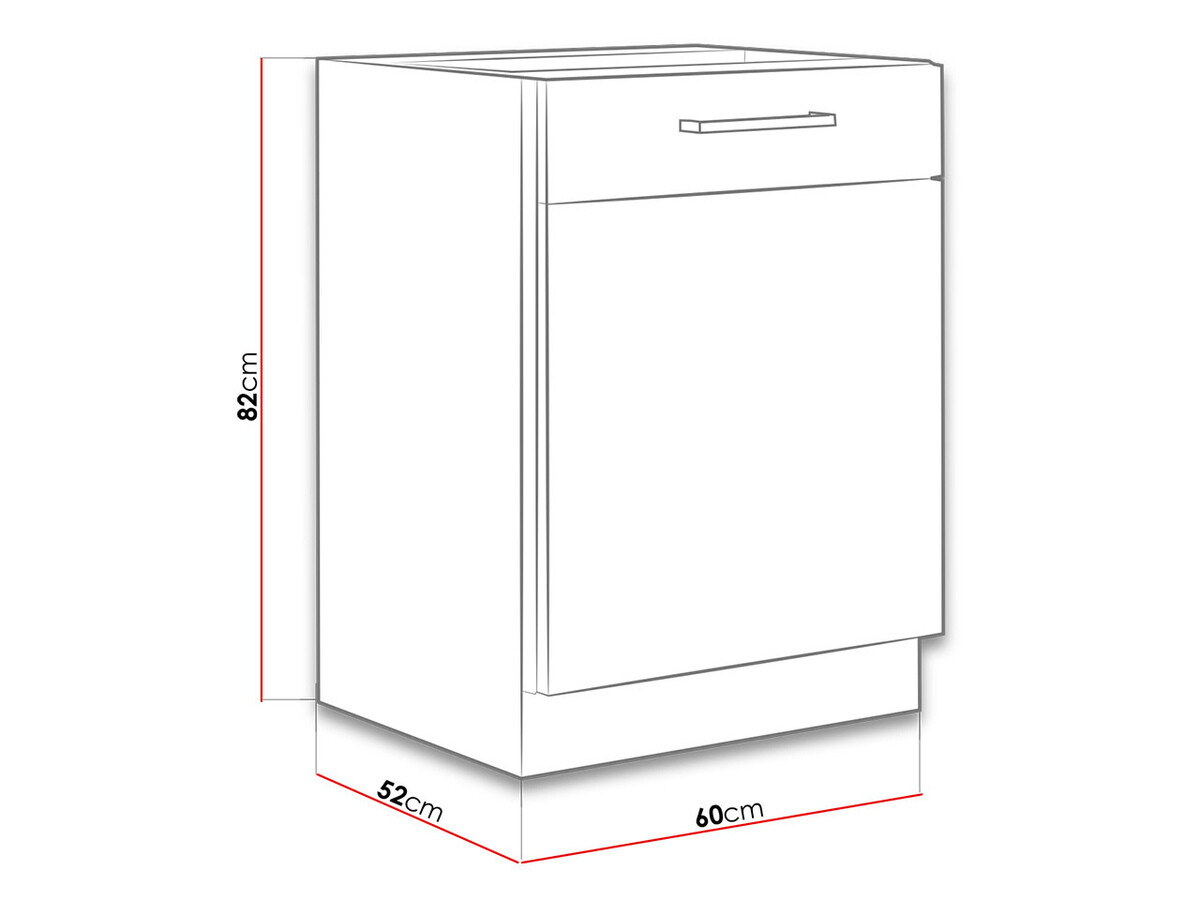 Modularni ormar sa vratima Wood White 116