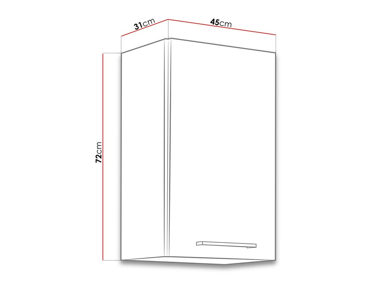 Modularni zidni ormar Wood White 101