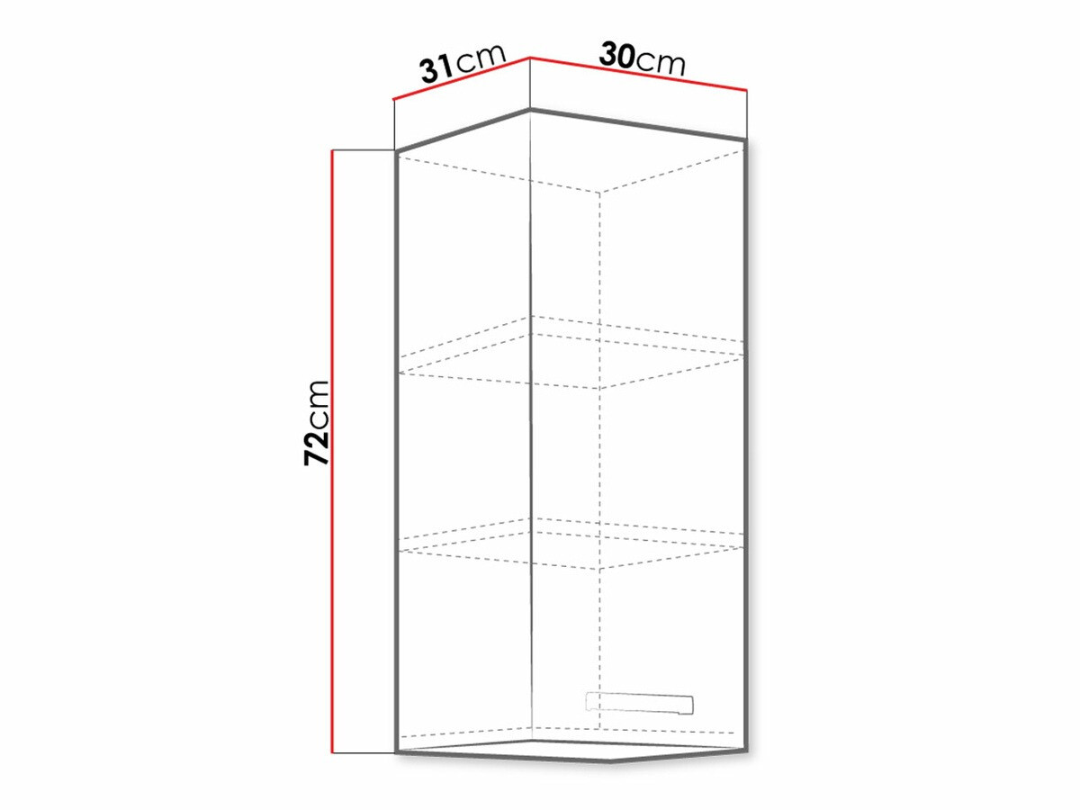 Modularni zidni ormarić Multi White 104