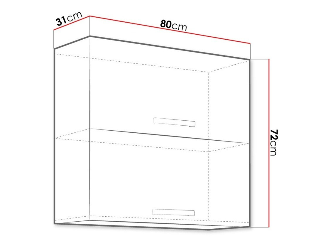 Modularni zidni ormarić Multi White 111