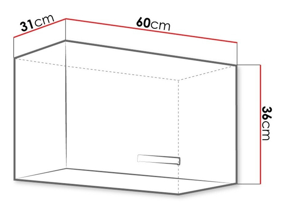 Modularni zidni ormarić Multi White 113