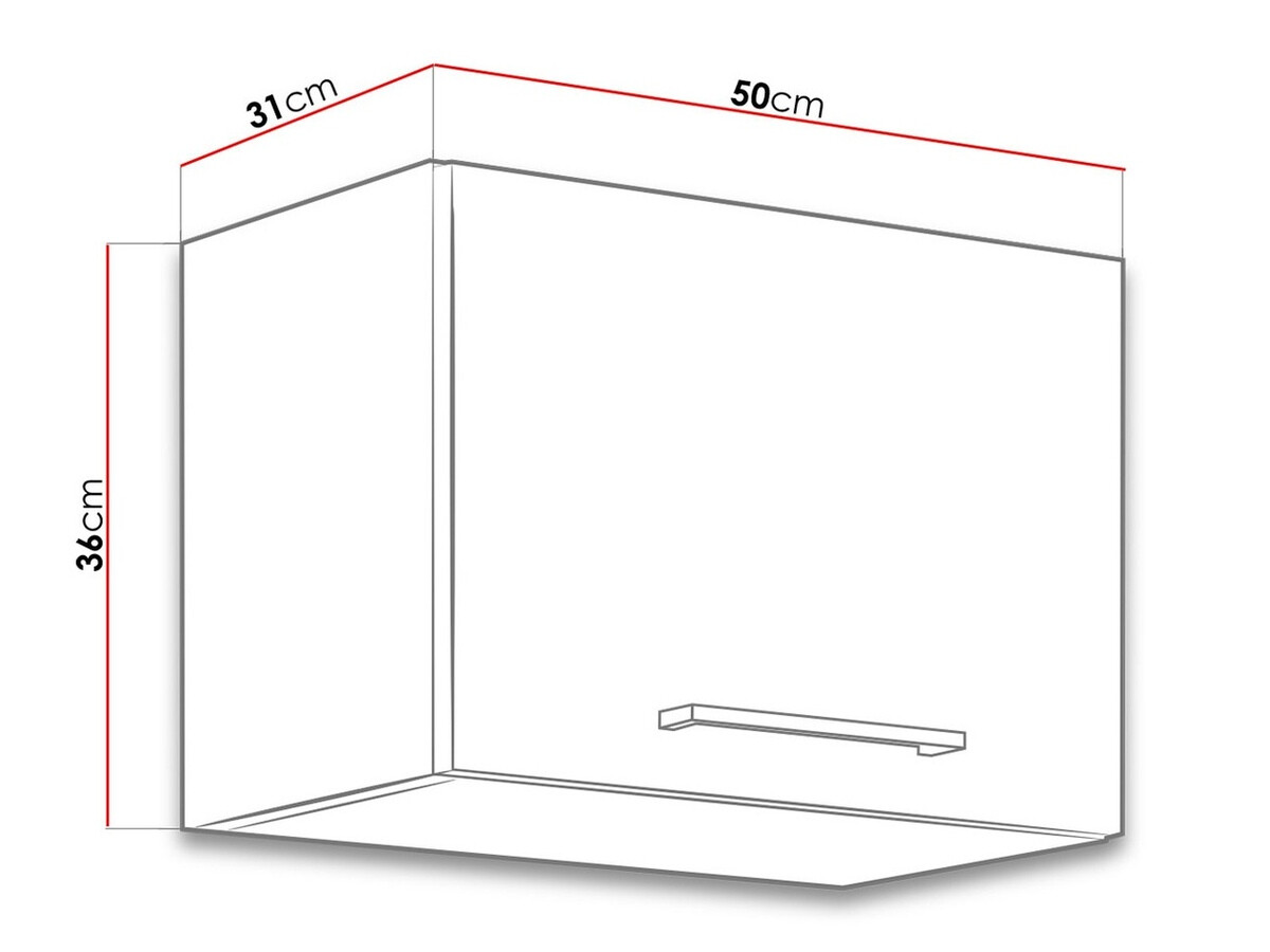 Modularni zidni ormarić Wood Grey 117